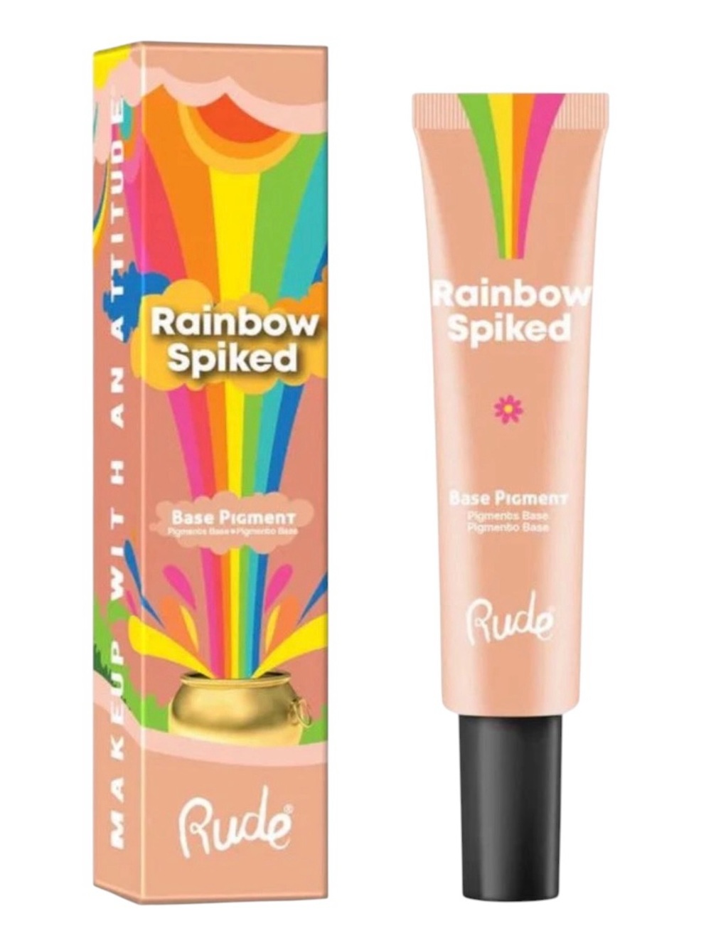 New Rude Cosmetics Nude Rainbow Spiked Base Primer Pigment Enhancer Intensifier